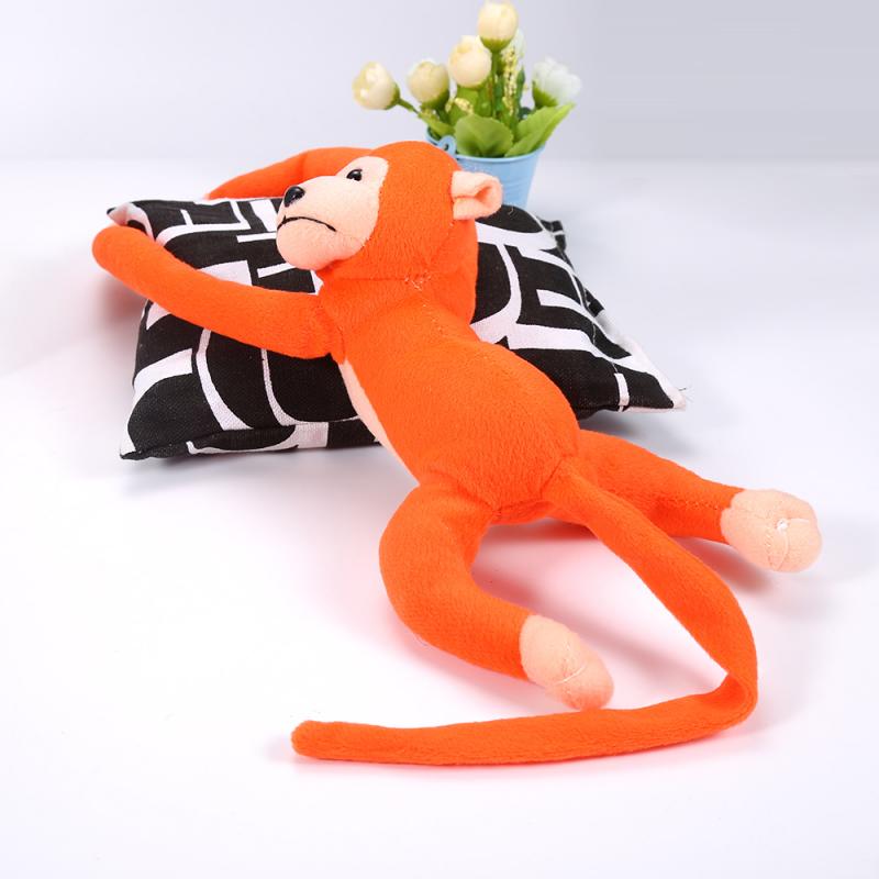 60cm abe plys legetøj lang arm baby plys abe dukke blød baby sove dukke børn plys legetøj mørke brun baby børn: 07