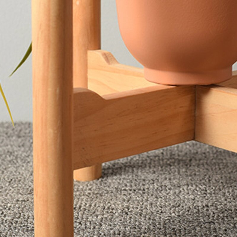 Wooden Flower Stand Balcony Flower Pot Base Indoor Flower Stand Potted Support Medium