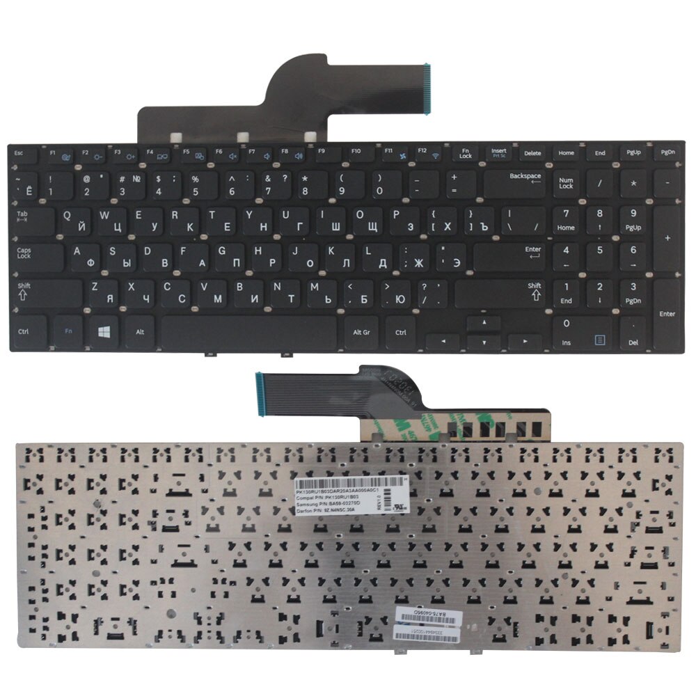 Russische Toetsenbord Voor Samsung 355E5C NP355E5C NP350V5C 355V5C NP355V5C 550P5C NP350E5A Black Ru Laptop Toetsenbord