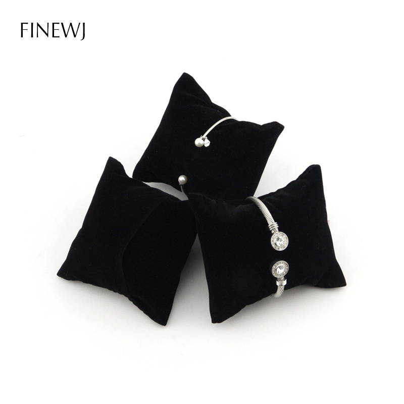 Horloge Armband Kussen Voor Case Box Zachte Fluwelen Pu Lederen Enkelband Bangle Display Stand Houder Kussen Fotografie Prop