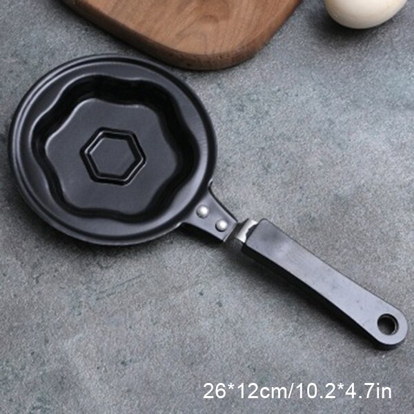 Creavtive Bear Shape Fry Egg Pancakes Mini Frying Pan Cauldron Housewares Various Kitchen Shaper Fried Tool Breakfast Tool: D