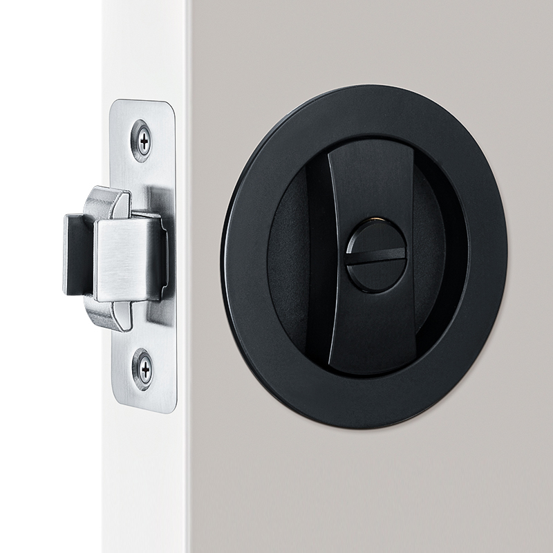 Door Lock Built-In Door Lock Handle Invisible Indoor Sliding Door Lock Can Be Used For Door Lock Handle: Brown