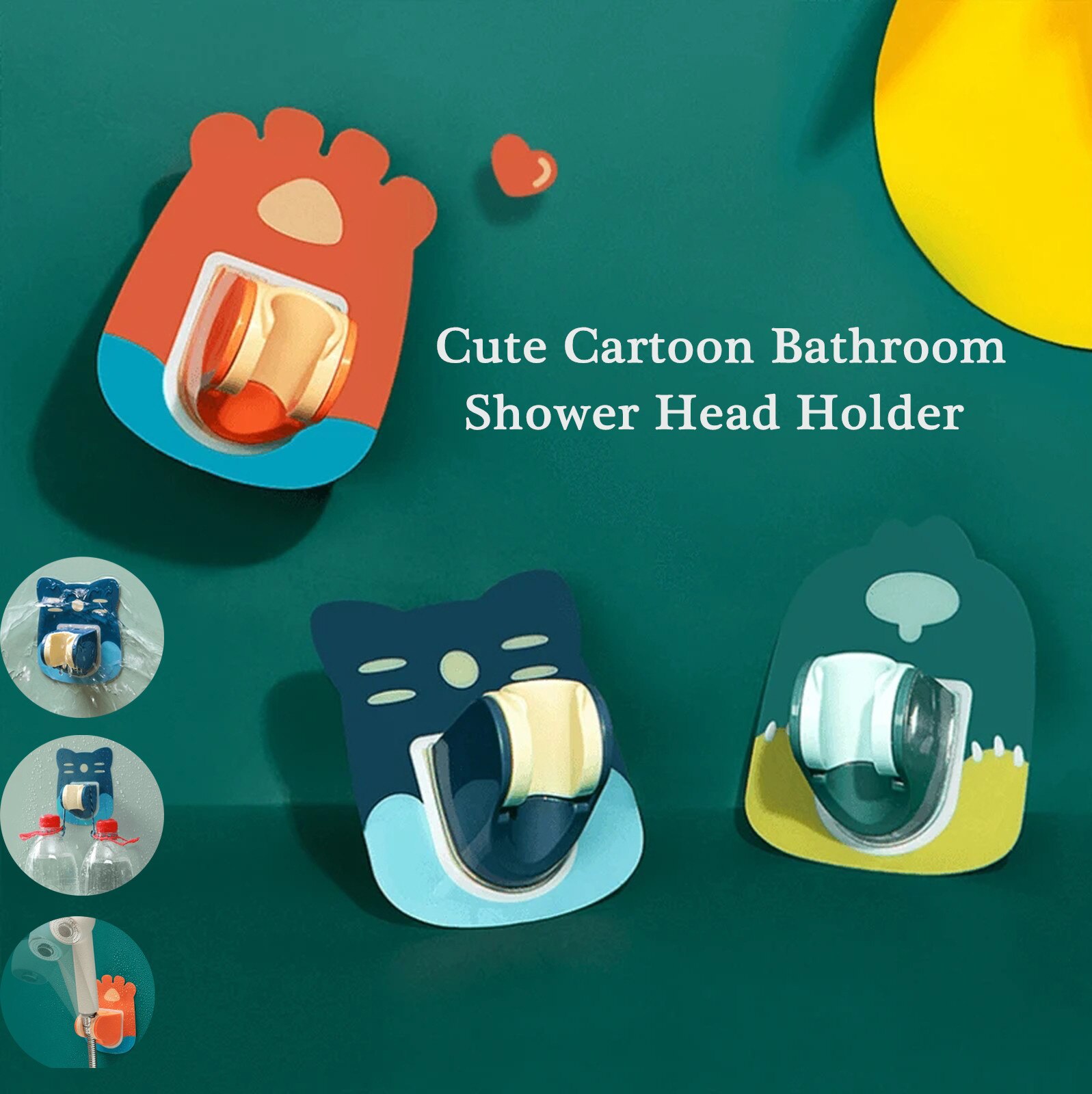 25 #2Pcmultifunctional Leuke Cartoon Douche Bad Head Houder Beugel Krachtige Zuigkracht Showerseat Chuck Houder Zuignap Douche