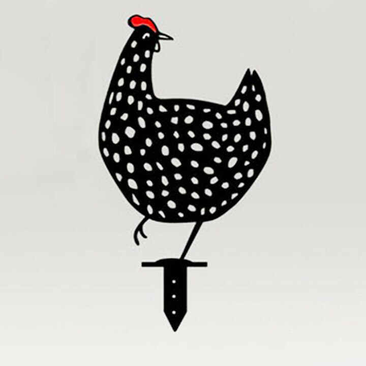 Huhn Hof Kunst Metall Huhn Hause Dekoration Hinterhof Rasen Garten Einsätze Bauernhof Hahn Hahn Stahl Huhn Wetterfahne: Henne C