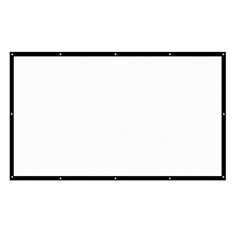 16:9 150" Projector Canvas Screen Home Movie Manual Pull Down Wall Mounted Projector Screen Outdoor Movie Screen