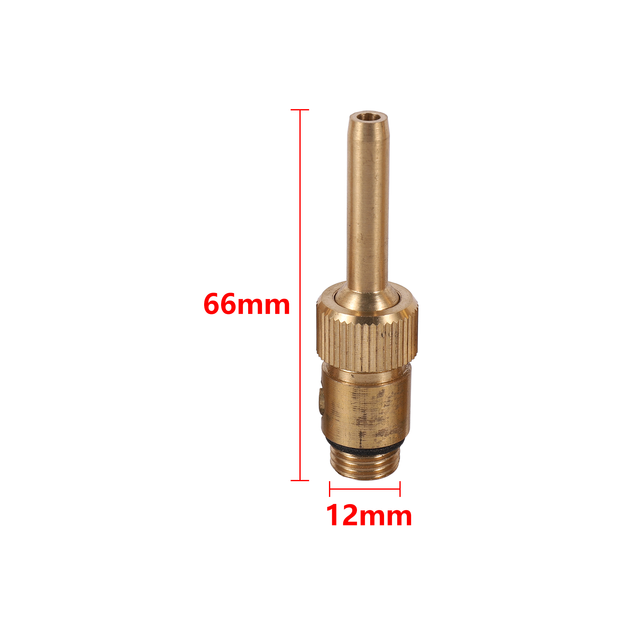 Messing Watergordijn Fontein Vijver Spray Vijver Fontein Hoofd Landschap Fontein Accessoires 1/4 Inch Verstelbaar Mondstuk: Donkergrijs