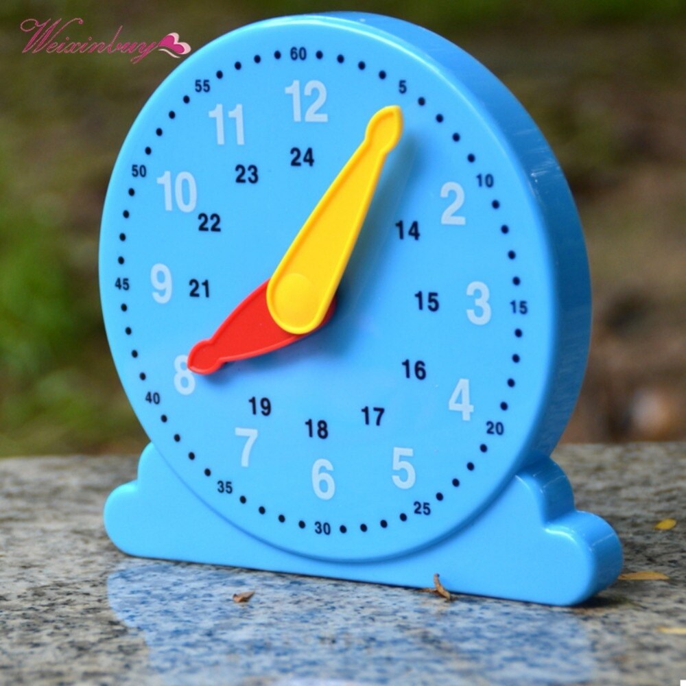 Learn to Tell Time Digital Clock Model Teaching Aids Kids Baby Early Learning Intelligence Toys Xmas