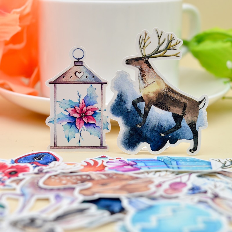 38 Pcs Hand Tekening Mysterieuze Fawn David 'S Herten Sticker Scrapbooking/Bullet Journal Stickers Magic Adesivo Briefpapier Naklejki