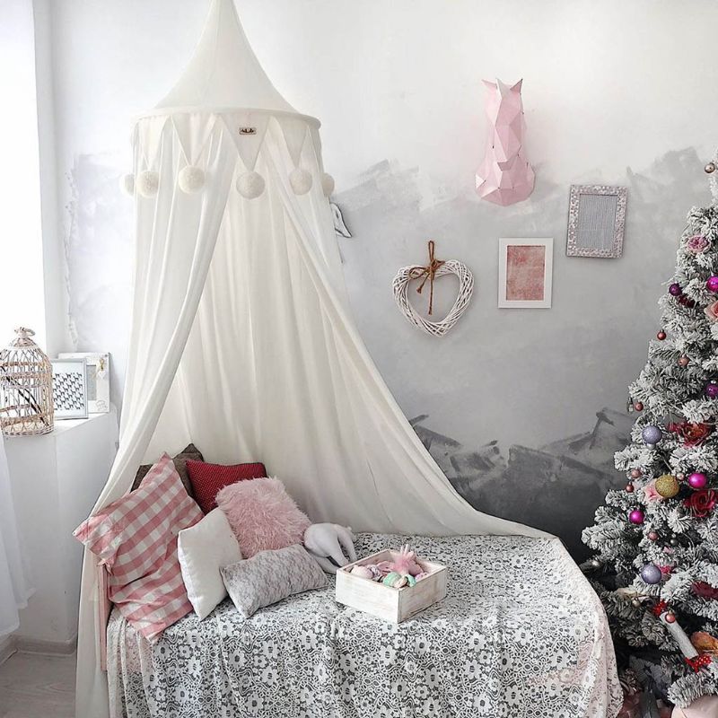Kinderen Kids Bed Luifel Beddengoed Koepel Tent Room Decor Bedcover Klamboe Gordijn