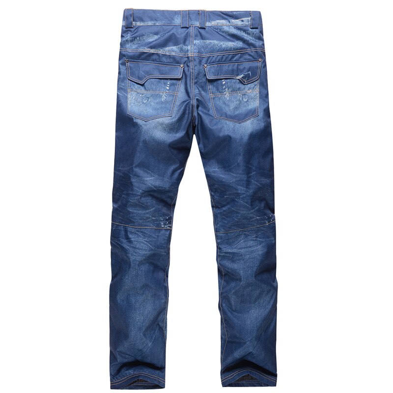 Winter Denim Ski Broek Mannen Single Board Double Board Ski Broek Wind Proof Waterdicht Warm En Dikke Ademend Nieuw Product