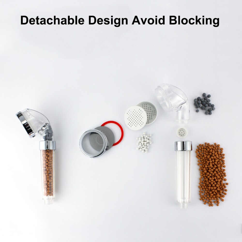 Handheld Shower Head High Pressure Filter Bath Sprinkler Sprayer Shower Nozzle Water Saving shower head set shower had led