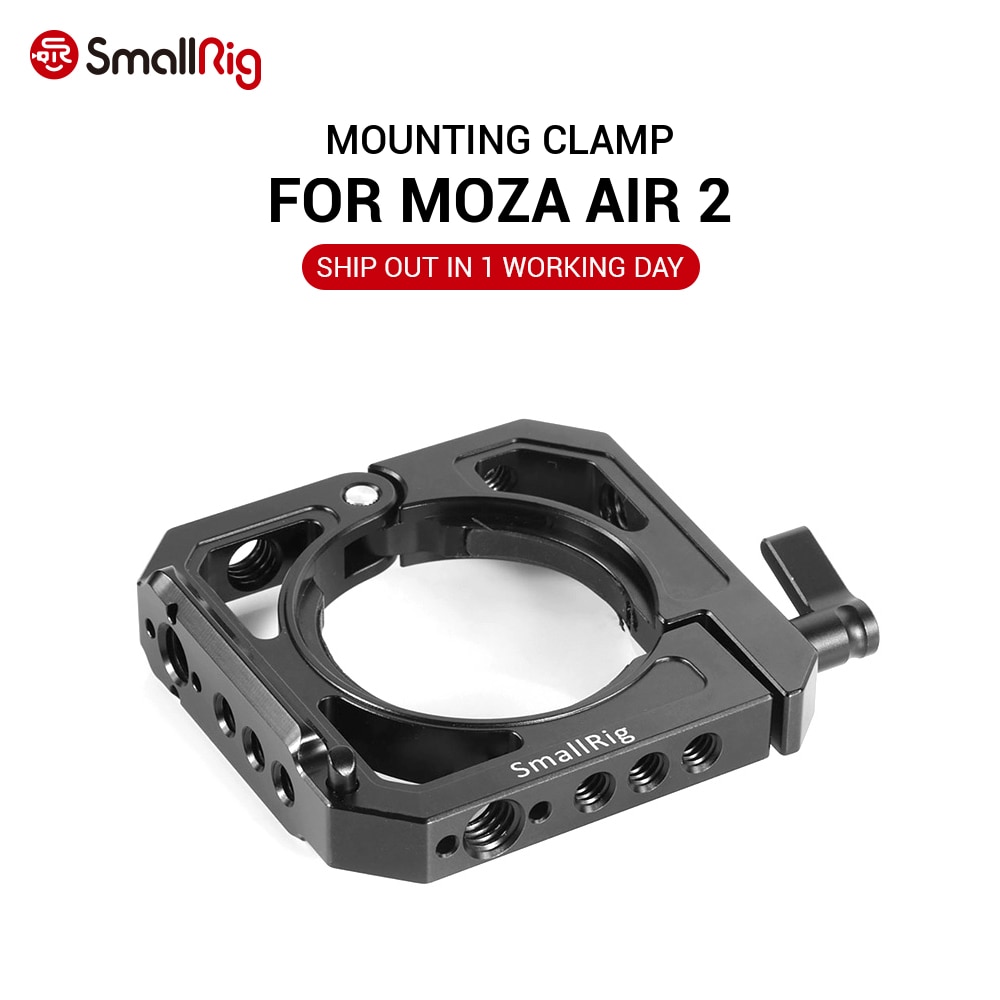 Smallrig-montageklemme für moza air 2 dual-kamera-rig kann mit nato-griff, evf-halterung oder mikrofon befestigt werden, duy-optionen bss 2328