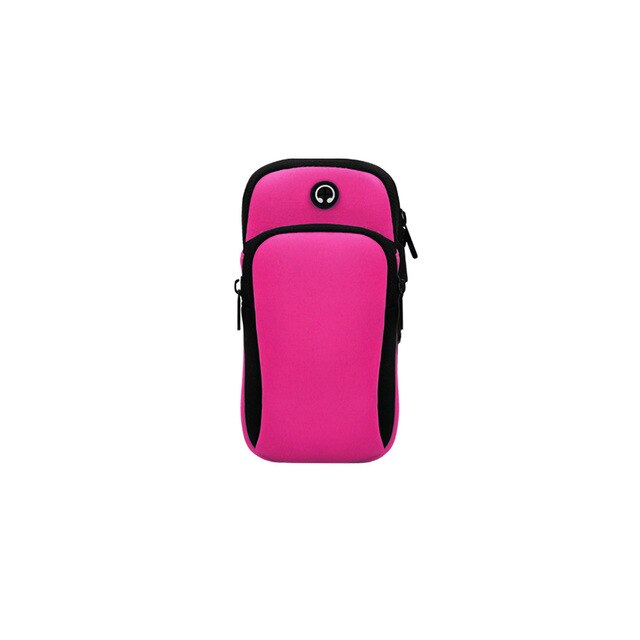 Universal 4-6 '' vandtæt sport armbånd taske løbende jogging gym armbånd mobiltelefon taske cover cover til iphone samsung: Lilla