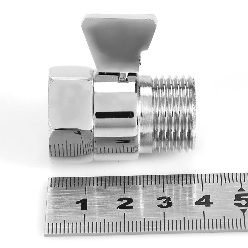 Shower Head Flow Control Valve Brass Shower Head Valve Shut OFF Valve Switch for Shower Head Hand Shower Bidet Sprayer