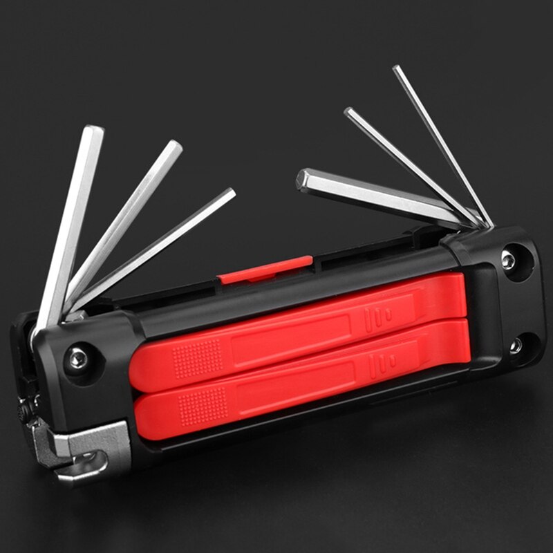 Bike Multifunction Tool Kits Multitool Tire Repair Tool Set with Screwdriver Hex Wrench Extractor for MTB Road Bike