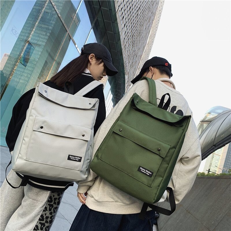 Rucksack Trend Paar Frauen Rucksäcke Einfache Unisex Student Schule Taschen Freizeit Reisetasche Große Kapazität Täglichen Pack