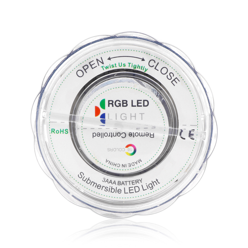 RGB 10 Led Light Battery Operated IP68 Waterdichte Onderwater Zwembad Wedding Party Piscina Vijver Verlichting