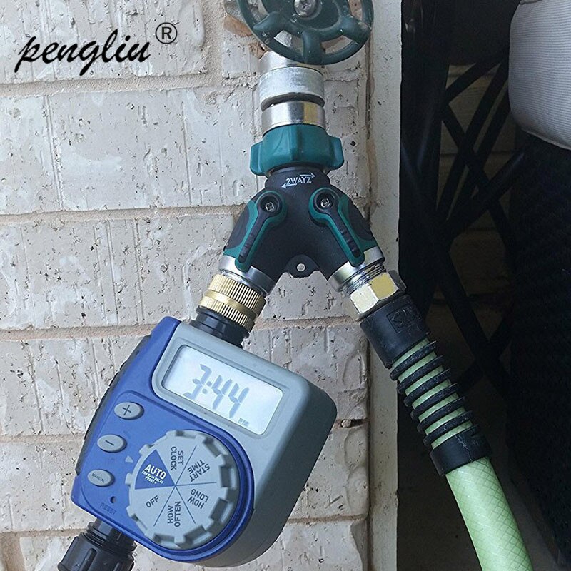 1 Pcs Y Connector Female Quick Connector Drip Irrigation System Adapter two way Valve Garden Irrigation G3 / 4'' Quick Coupling