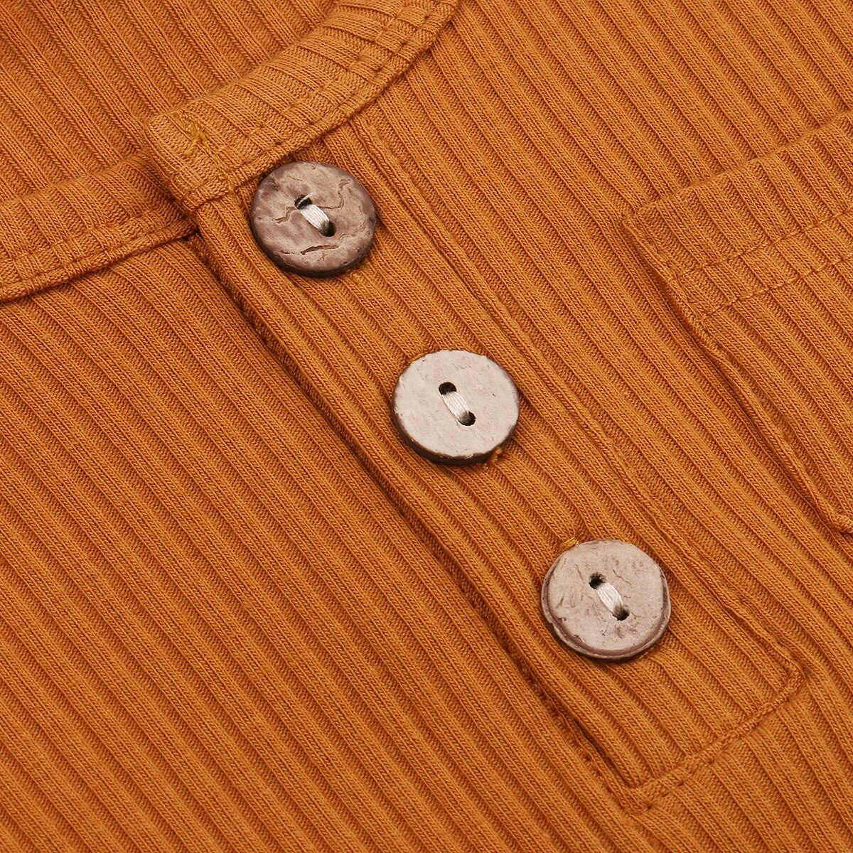 0-5Y Casual Toddler Baby Boy Girl Autumn Clothes Solid Color Pocket Long Sleeve Top T-shirt Long Pants Knited Kids 2pcs
