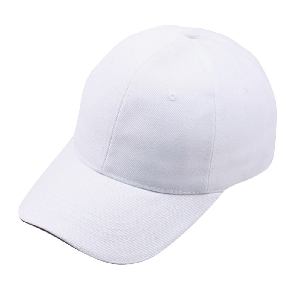 Unisex Fahsion Baseball Cap Männer Frauen Snapback Hut Hip-Hop Einstellbare Schwarz Rosa Weiß Kappe Outdoor Klettern Baseball Kappe: White