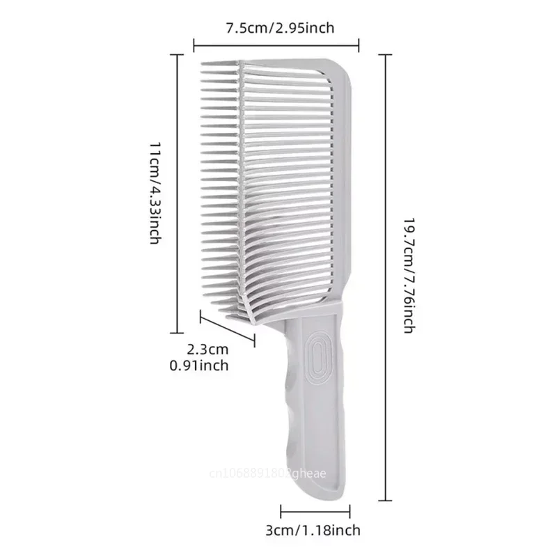 Barber Fade Comb Hair Styling Tool for Gradual Fade Haircuts Heat Resistant Brush for Men's Tapered Styles