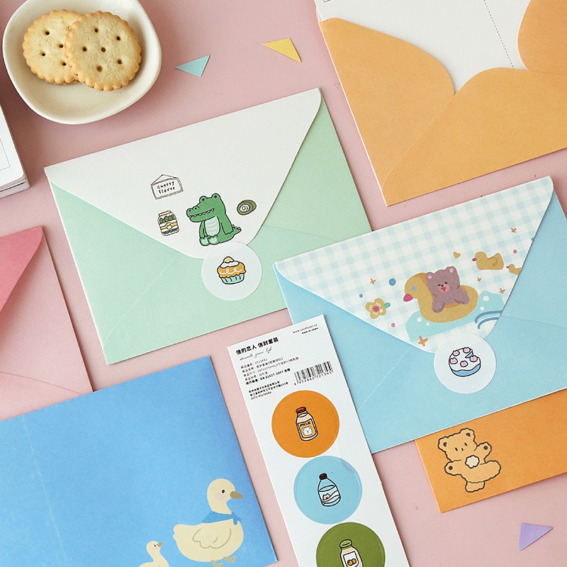 3 Pcs set Kawaii Fairy Tale Island Series Envelope Grandado 3-pcs-set-kawaii-fairy-tale-island-series-envelope-grandado