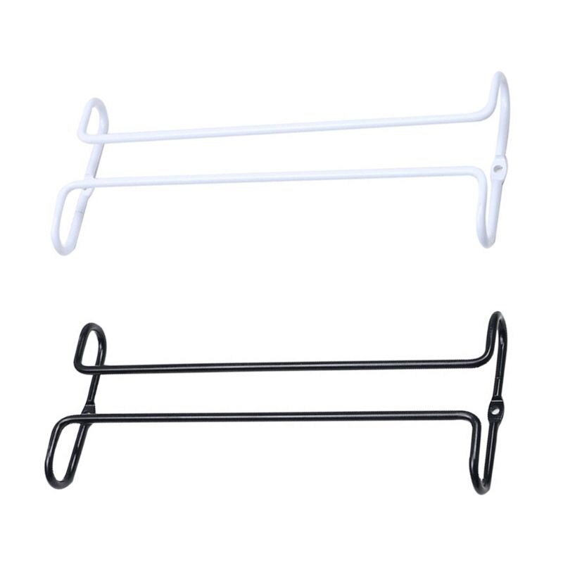 Mensola rovesciata con supporto per bicchiere da vino sospeso a fila singola sotto montata