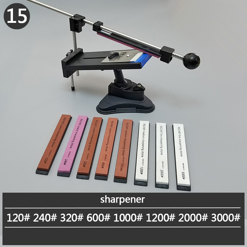 ruixin pro Sharpener Kitchen Knife Fix Fixed Angle with multi stones sharpening stone whetstone grind: 14-sharpener 8S