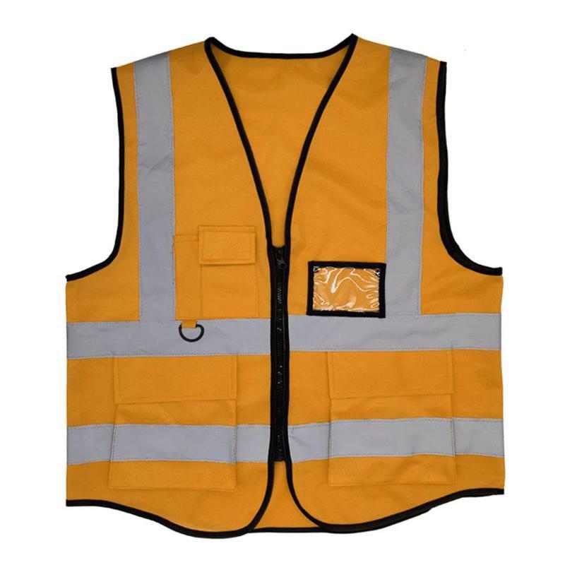Reflecterend fietsvest ademend verkeer nacht werk beveiliging hardlopen reflecterend veiligheidsvest buiten waarschuwing reflecterend vest: N