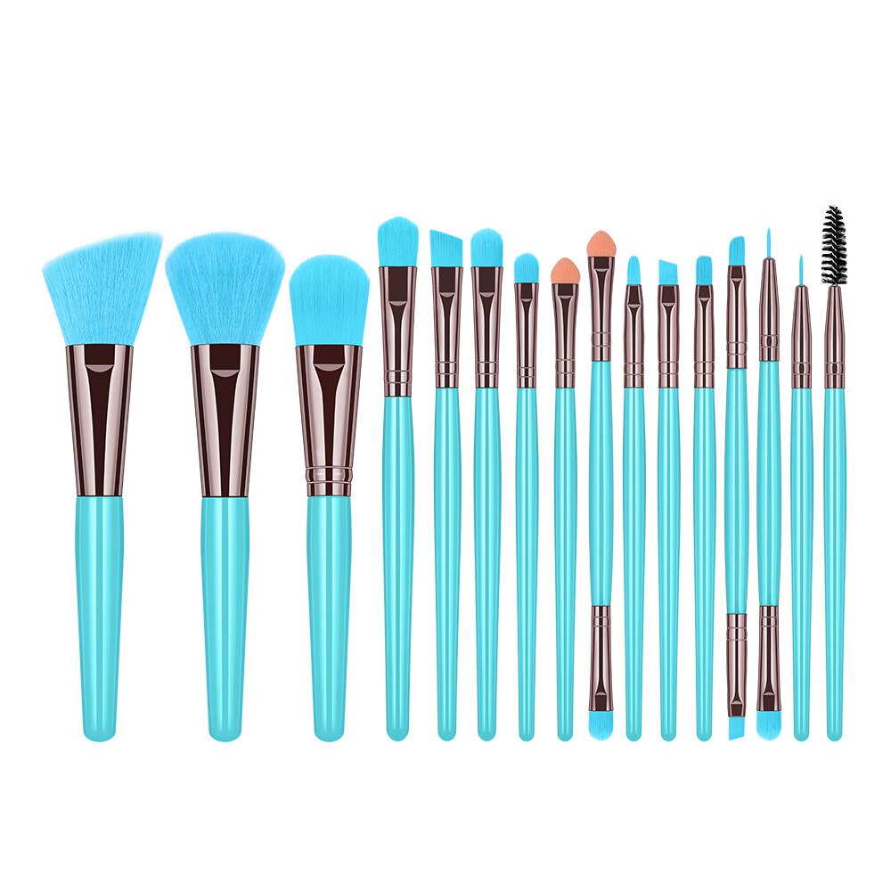 16 Uds Set de brochas de maquillaje de ojos de herramientas de belleza polvo de la Fundación de sombra de ojos cosméticos herramientas de belleza