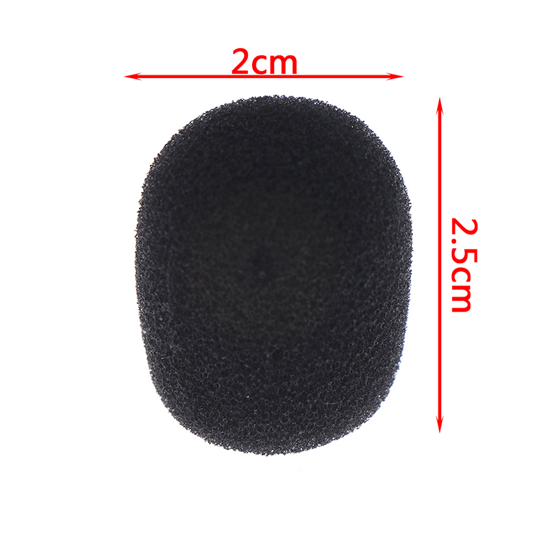 10 Stks/set Headset Vervanging Schuim Microfoon Cover Telefoon Mic Case Voorruit Spons