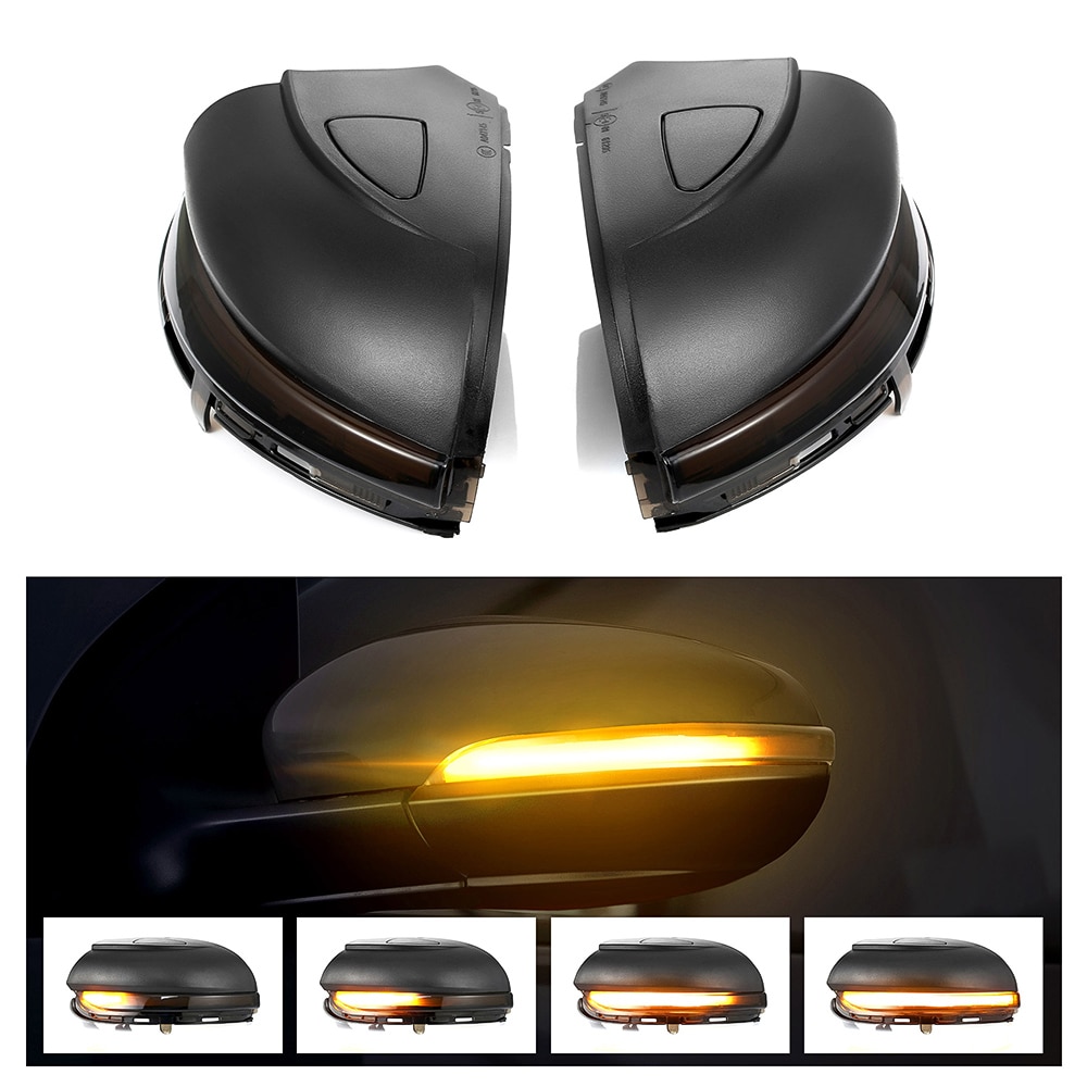 Dynamisk blinklys ledet blinklys til volkswagen vw golf 6 vi mk6 gti r linje  r20 touran sidespeilindikator sekvensiell