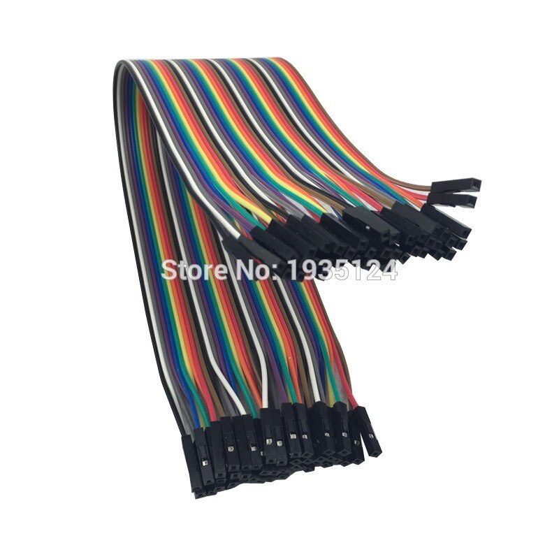Connecteur de câble Dupont femelle à femelle | Fil, diamètre de 1.27mm 40 broches, connecteur de câble 1p-1p
