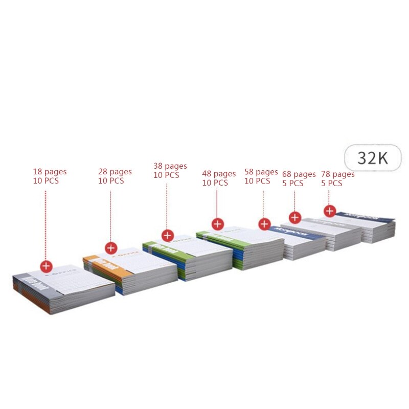 J6PA Practical Diary Notebook Ink-proof Planner Exercise Note Pad A5 Thick Paper for Writing Doodling Drawing Note Taking 10X