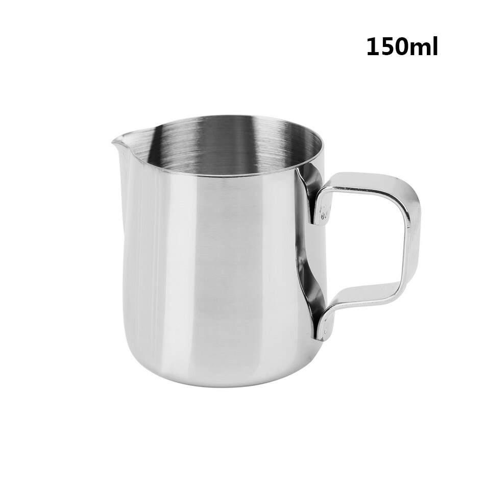 400/800Ml Rvs Koffie Foamer Double Mesh Melk Creamer Handmatige Melkopschuimer Koffie Mixer Melk Werper Keuken gereedschap: 150ML