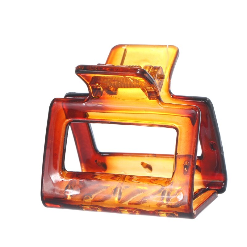 Moda grampo de cabelo multicolorido acrílico oco quadrado rabo de cavalo grab meninas grampo de cabelo acessórios de estilo de cabelo: SK2200