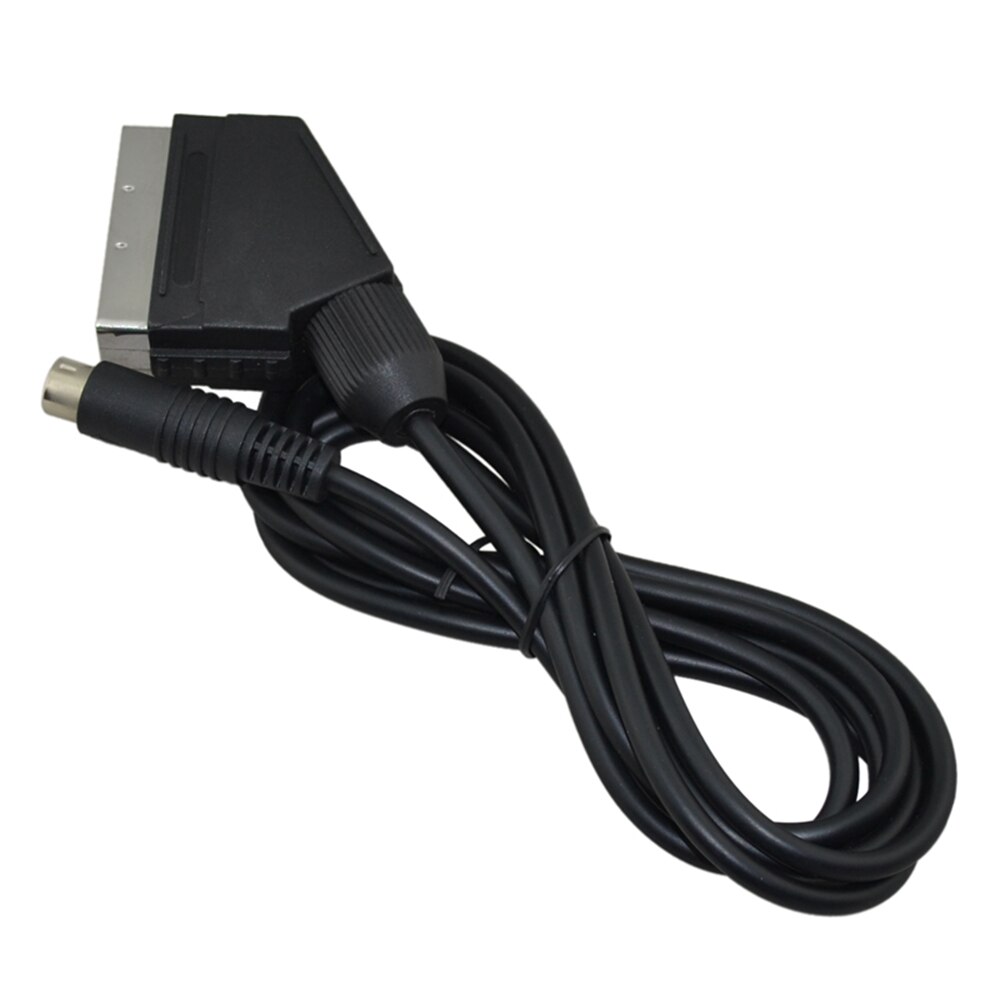 FZQWEG negro Cable Scart RGB para SEGA Saturn enchufe NTSC y PAL