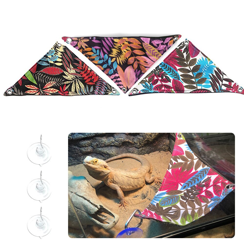 Hamaca para mascotas reptiles serpiente, lagarto cama colgante jaulas para mascotas cama suministros para reptiles para reptil serpiente lagarto subir cama para dormir jugar juguete