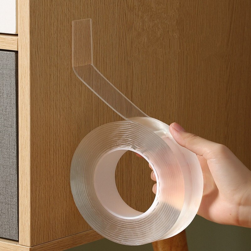 Nano-tape Washable Reusable Double-Sided Tape Self Adhesive Traceless Sticker Removable Universal Strong sticky Glue