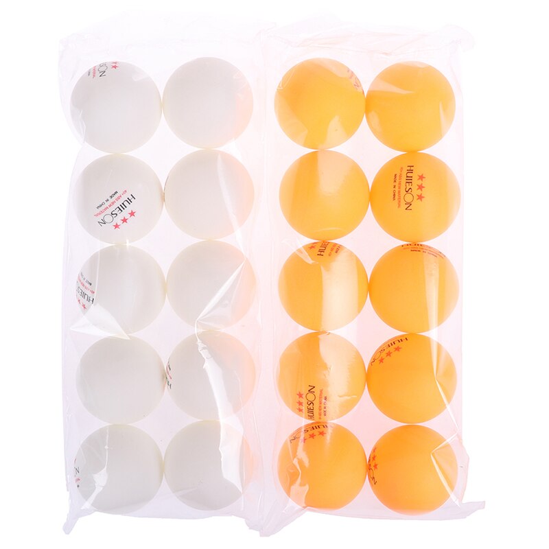 10pcs Material Table Tennis Ball 40+mm Diameter 2.8g 3 Star ABS Plastic Ping Pong Balls for Table Tennis Training