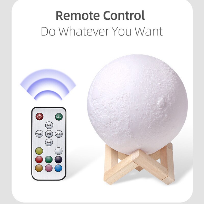 Draadloze Speaker Lunar Lamp Sound Box Desk Handenvrij Bluetooth Speakers Hifi Soundbar Voor Vrouwen Caixa De Som Bluetooth