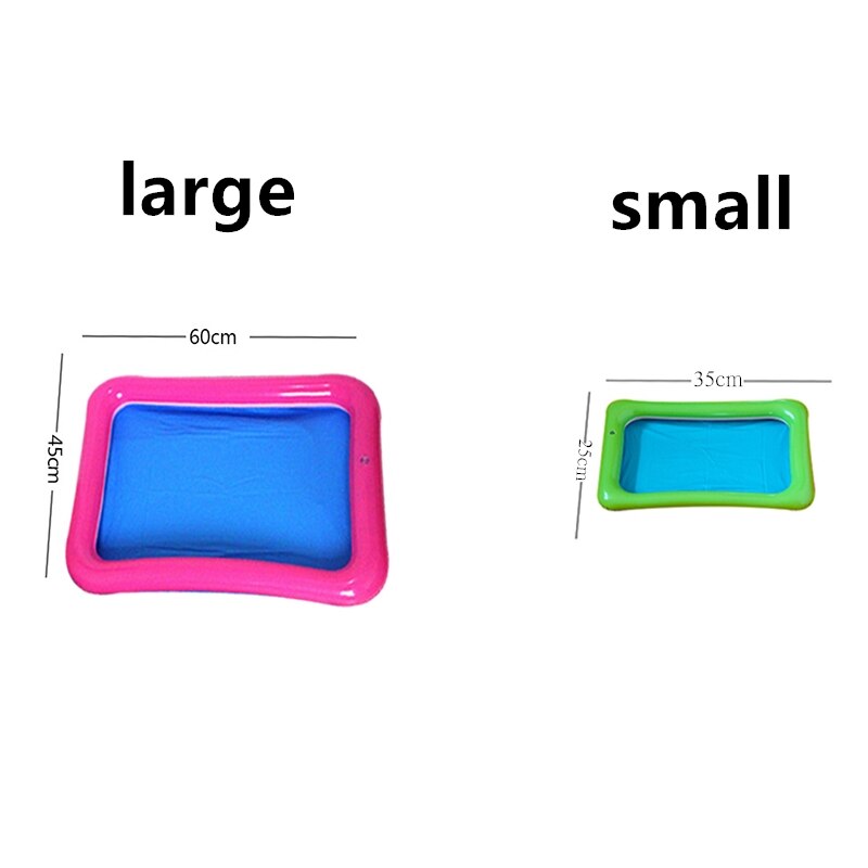 Opblaasbare Dynamische Zand Lade Indoor Magie Spelen Zand Opvoeding Kinderen Speelgoed Ruimte Opblaasbare Accessoires Pvc Zand Tafel