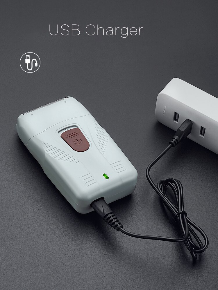 Bald-Headed Machine Cordless Men Twin Blade Reciprocating Double-Head Razor Rechargeable Electric Shaver Dc Electric Shavers