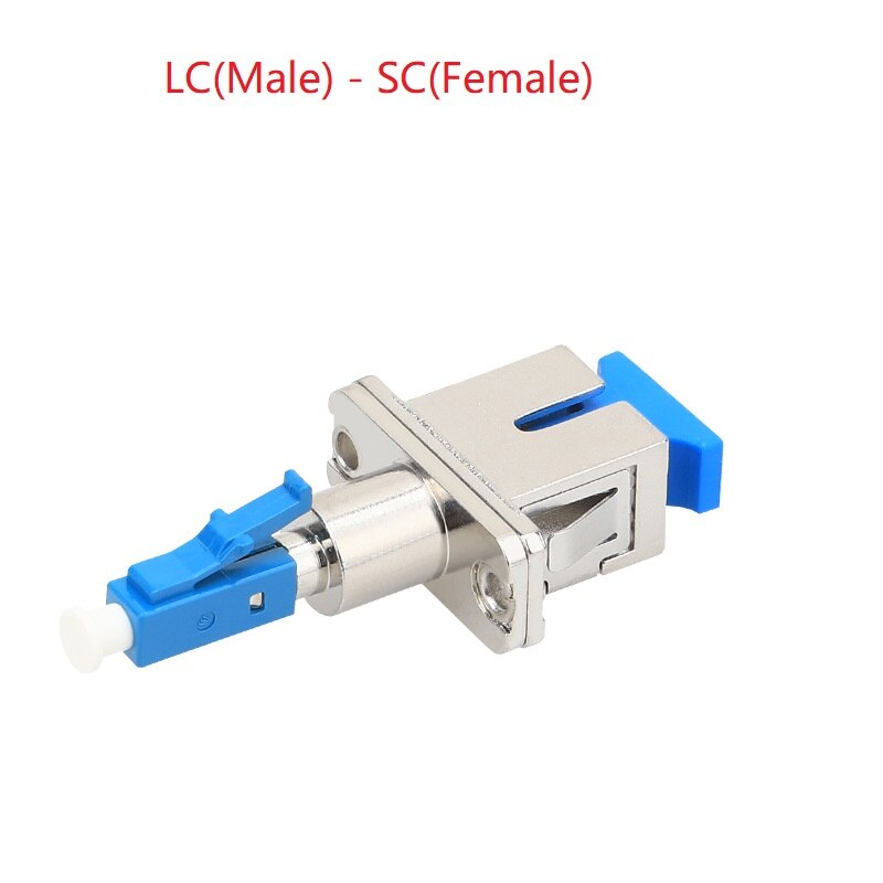 SC/ST/FC/LC UPC/APC Fiber Optic Adapter/Connector Single/Multi mode Female to Male SM 9/125 Hybrid Adapter: LC-SC SM