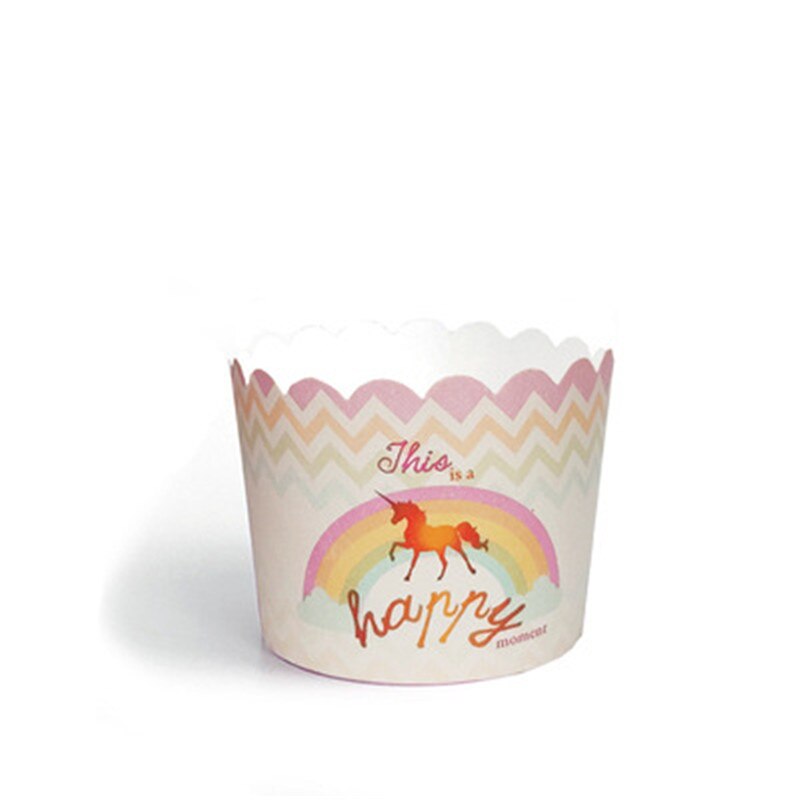 50pcs Rainbow Unicorn Muffin Cupcake Paper Cup For Wedding Unicorn Party Caissettes Cupcake Liner Baking Cup Cake Wrapper Case