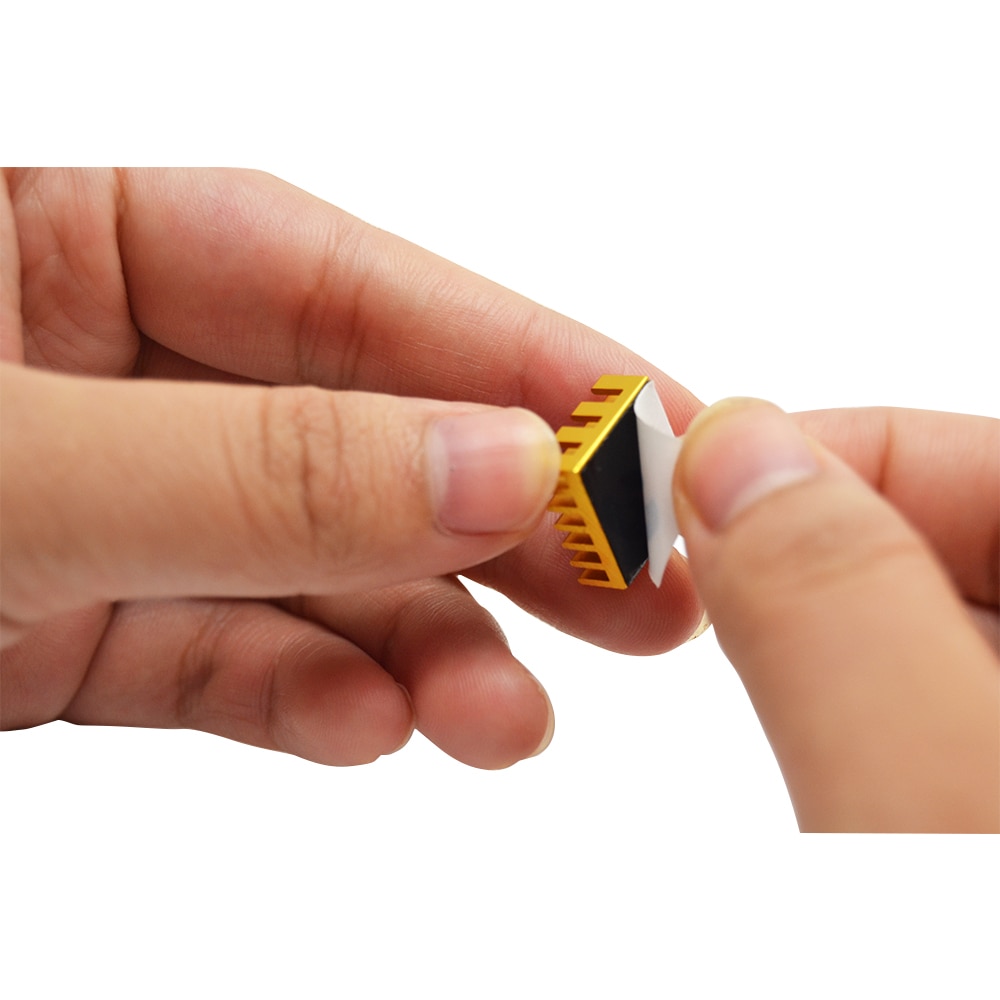 Raspberry Pi 4 Heat Sink 3pcs Aluminum Heatsink Radiator Cooling Kit Cooler