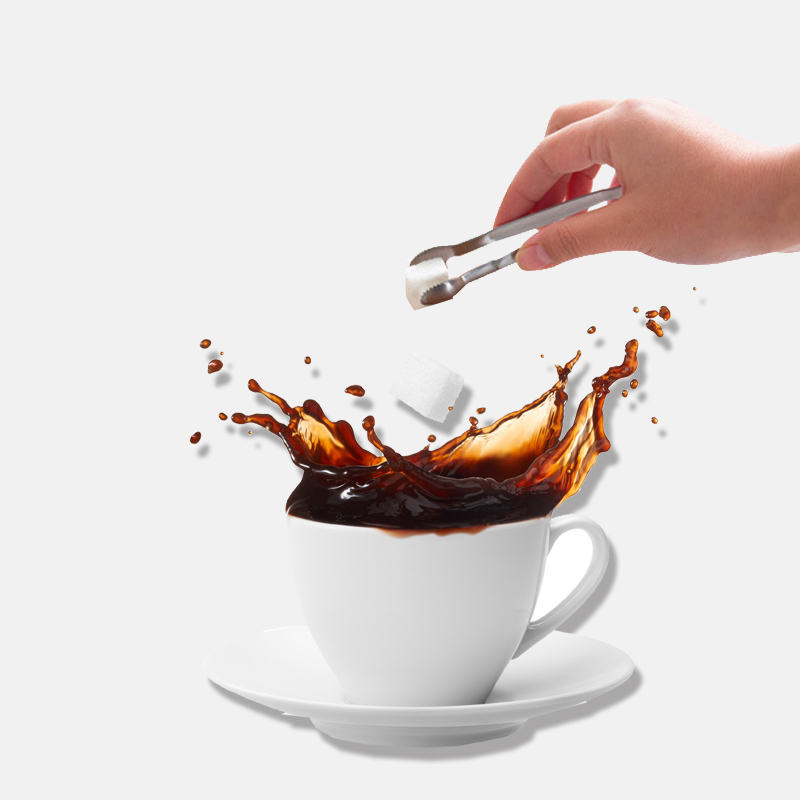 Sugar Clip Stainless Steel Tweezer Mini Clamp Tong Clips Coffee Little Tea Clips Kitchen Bar Tool