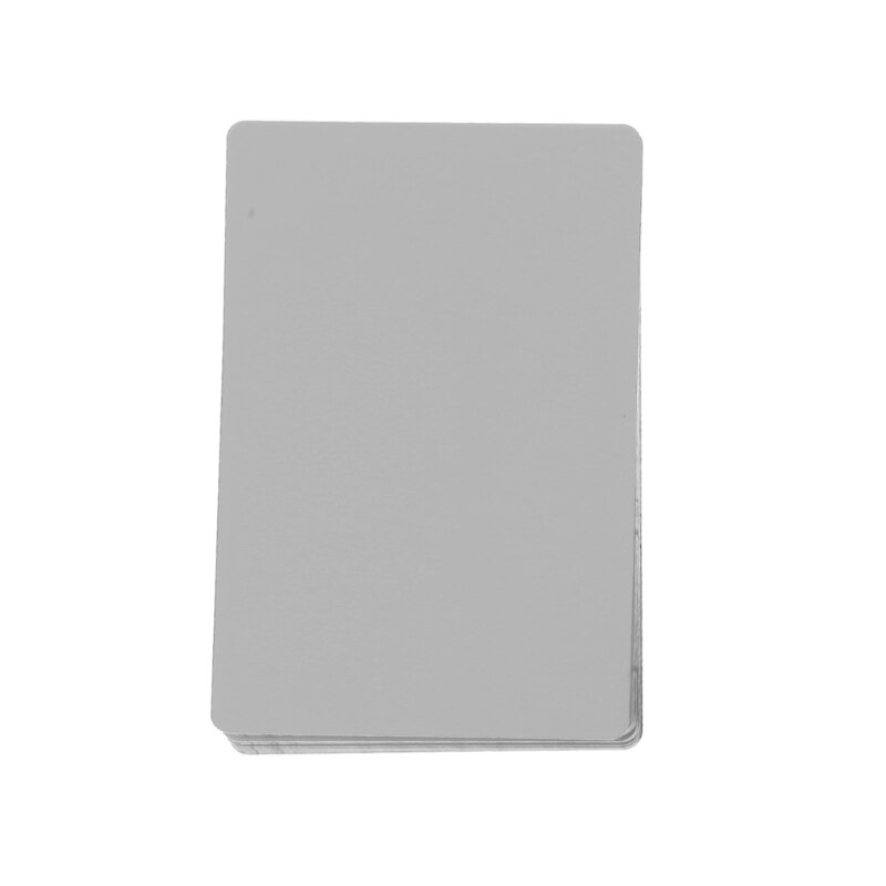 50Pcs Blank Sublimation Metal Name Card Custom Blank Printing Business Cards Kit U4LD