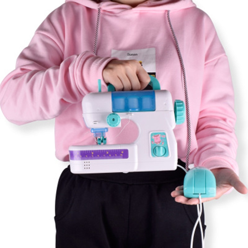 Mini Elektrische Simulatie Naaimachine Kinderkleding Kleine Huishoudelijke Apparaten Kinderen speelgoed Living Apparaten