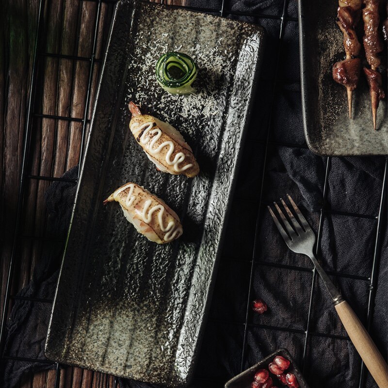 Juego De Platos De Cena japoneses, vajilla De cerámica moderna para desayuno De restaurante, ensalada, porcelana, DL60PZ